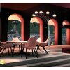 Lampadaire Globo CLASSIC STYLE Nickel mat, 5 lumières