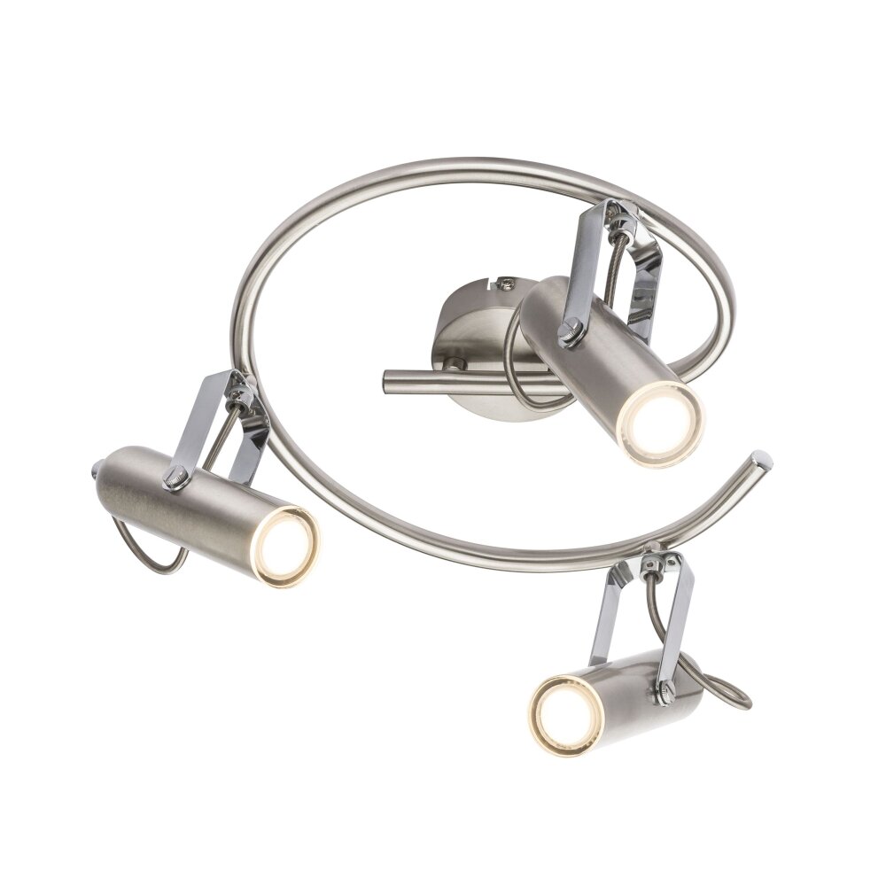 Plafonnier Globo MIRRI LED Nickel mat, 3 lumières main product photo