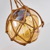 Suspension Eslov Brun, Rouille, 3 lumières