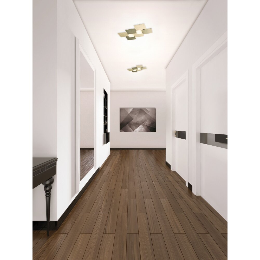 Applique murale / Plafonnier Grossmann CREO LED Laiton, 2 lumières main product photo