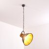 Suspension Kinzua Gris, Bois clair, Pierre, 1 lumière