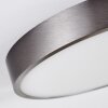 Plafonnier Broglen LED Nickel mat, 1 lumière