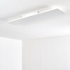 Plafonnier Antria LED Blanc, 1 lumière, Télécommandes, Changeur de couleurs