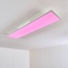 Plafonnier Antria LED Blanc, 1 lumière, Télécommandes, Changeur de couleurs