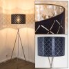 Lampadaire Meldal Nickel mat, 1 lumière