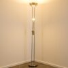 Lampadaire à vasque Rom LED Nickel mat, 2 lumières