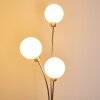 Lampadaire Bernado Nickel mat, 3 lumières