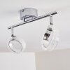 Plafonnier Soppana LED Chrome, 2 lumières