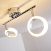 Plafonnier Soppana LED Chrome, 2 lumières