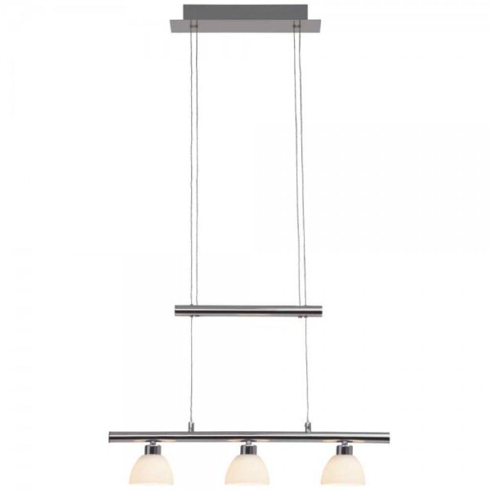 Suspension Brilliant Leuchten Tonja LED Chrome, 3 lumières main product photo