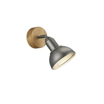 Spot Trio Leuchten DELHI Nickel mat, 1 lumière