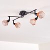 Plafonnier Grönhöj Noir, 4 lumières