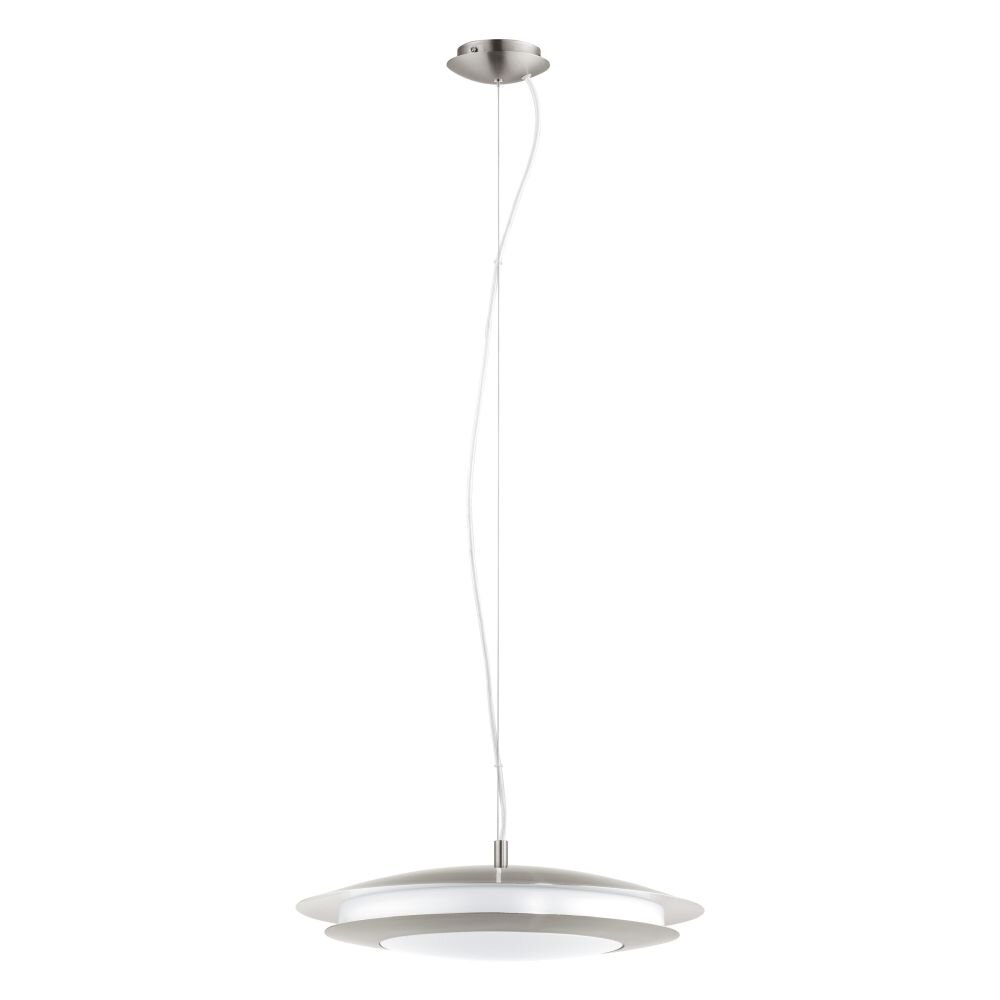 Suspension EGLO connect MONEVA-C LED Nickel mat, 1 lumière, Changeur de couleurs main product photo