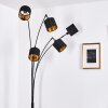 Lampadaire Alsen Noir, 5 lumières