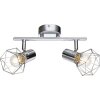 Spot de plafond Globo Xara I Chrome, 2 lumières