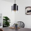 Suspension Wichita Fumée, Noir, 1 lumière
