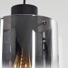Suspension Wichita Fumée, Noir, 1 lumière