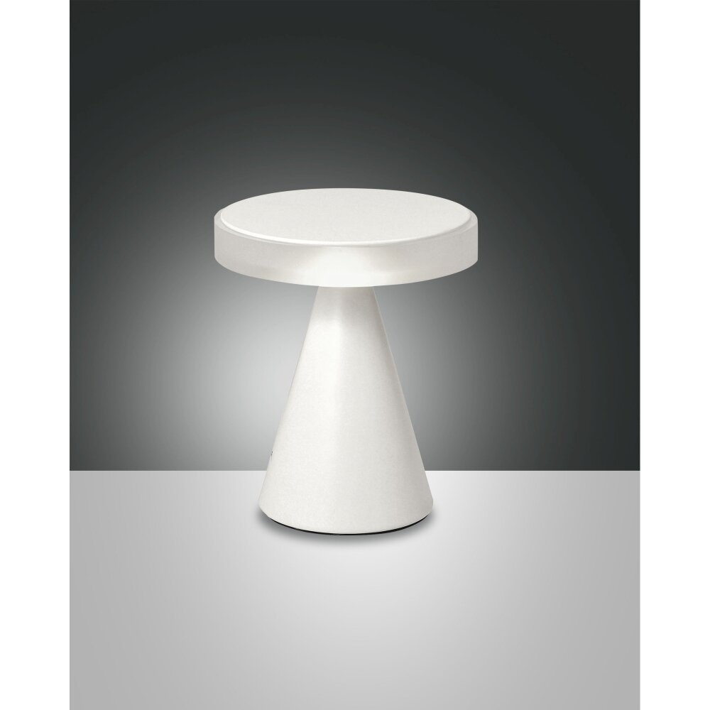 Lampe à poser Fabas Luce Neutra LED Blanc, 1 lumière main product photo