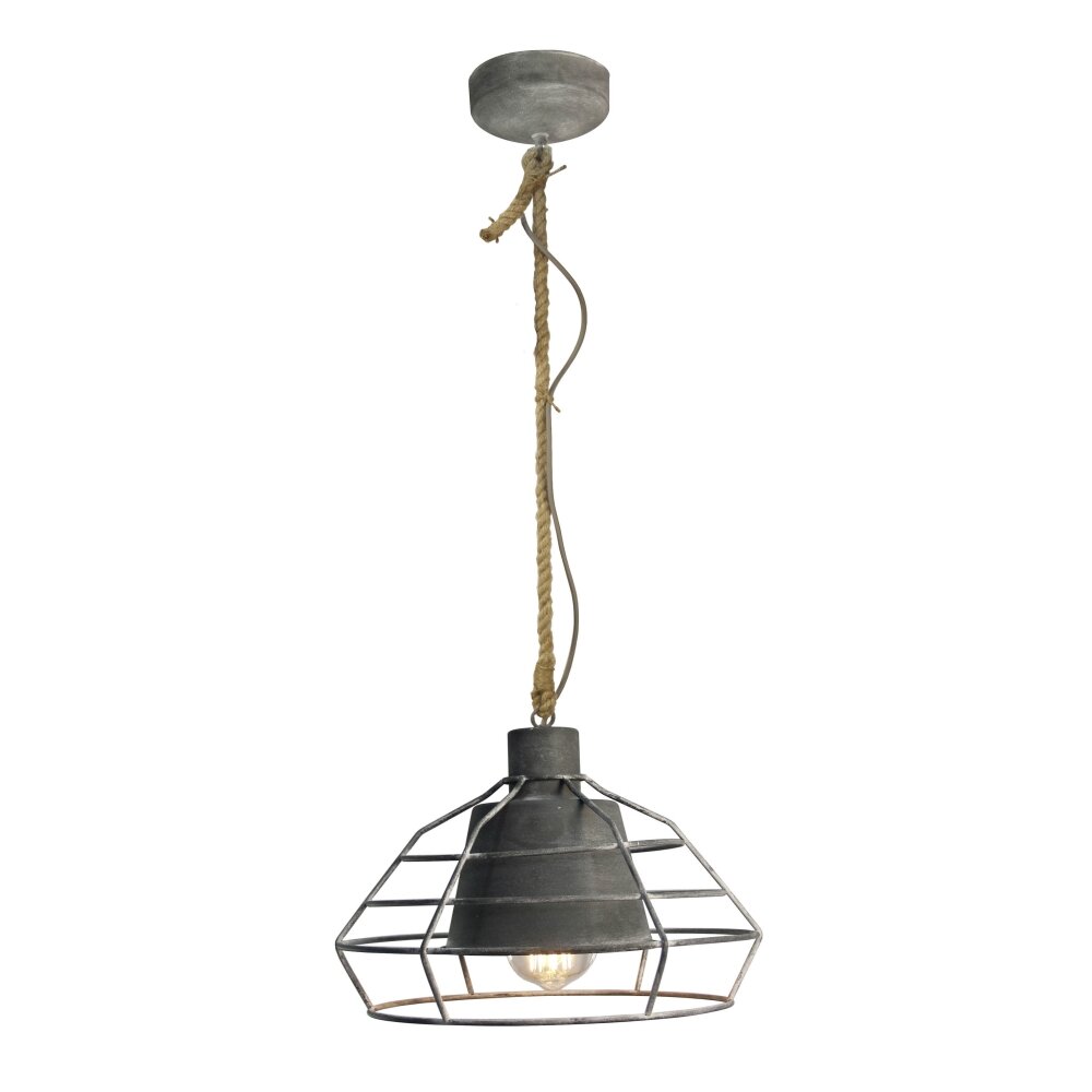 Suspension Brilliant Walter Gris, 1 lumière main product photo