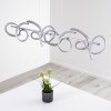 Suspension Lavaca LED Argenté, 4 lumières