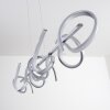 Suspension Lavaca LED Argenté, 4 lumières