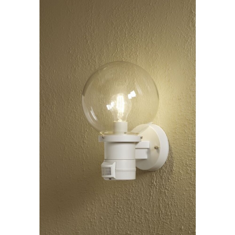 Applique murale Konstsmide Nemi Blanc, 1 lumière, Détecteur de mouvement main product photo