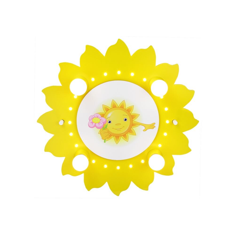 Plafonnier Elobra Jaune, 4 lumières main product photo