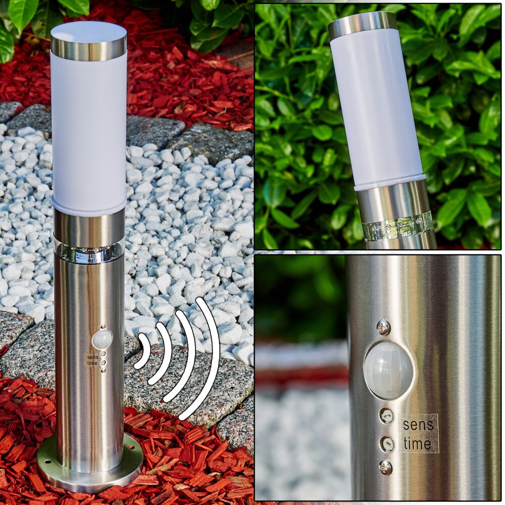 Borne d'éclairage Walise Acier inoxydable, 1 lumière, Détecteur de mouvement main product photo