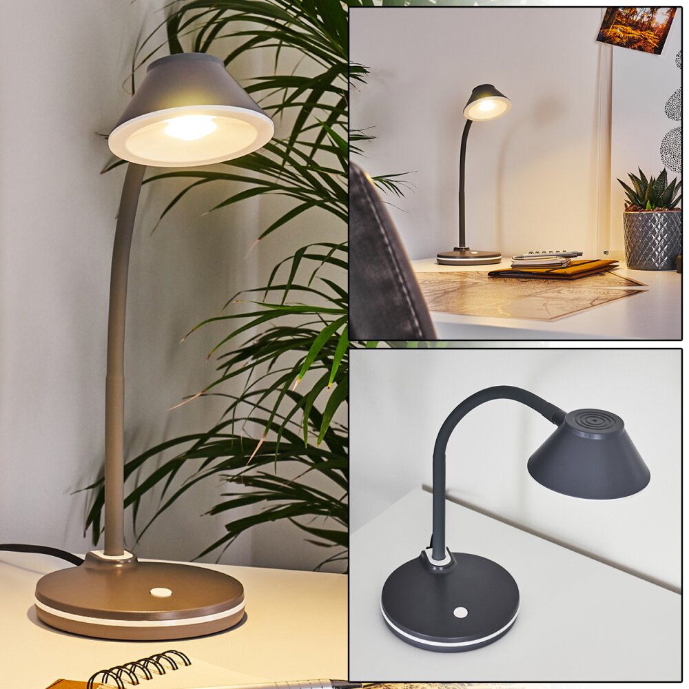 Lampe de table Shreveport LED Anthracite, Blanc, 1 lumière main product photo