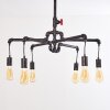 Suspension Kolyma Rouille, Noir, 6 lumières