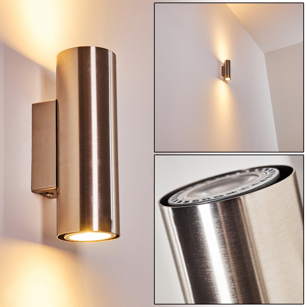 Applique murale Zuoz Nickel mat, 2 lumières main product photo
