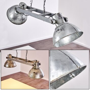 Suspension Svanfolk Gris, Rouille, 2 lumières