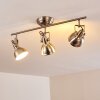 Plafonnier Tina Nickel mat, 3 lumières