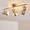 Plafonnier Tina Nickel mat, 3 lumières