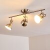 Plafonnier Tina Nickel mat, 3 lumières
