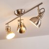 Plafonnier Tina Nickel mat, 3 lumières