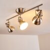 Plafonnier Tina Nickel mat, 3 lumières