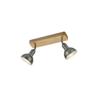 Spot Trio Leuchten DELHI Nickel mat, 2 lumières