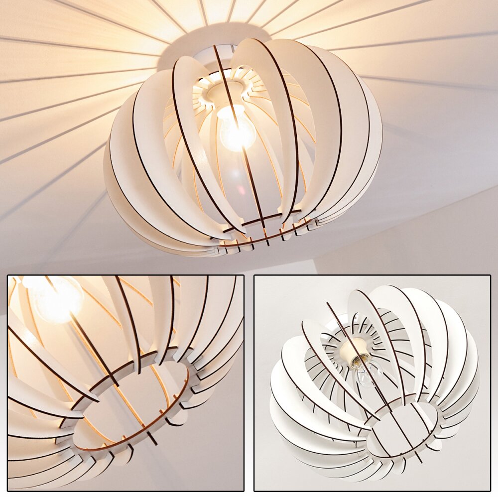 Plafonnier Valkom Blanc, 1 lumière main product photo