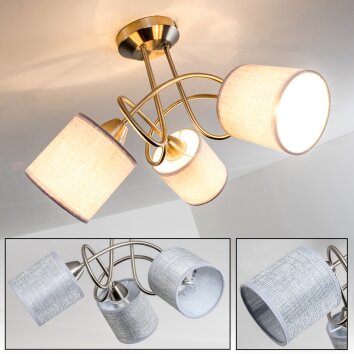 Plafonnier Stai Nickel mat, 3 lumières Plafonnier Stai Nickel mat, 3 lumières