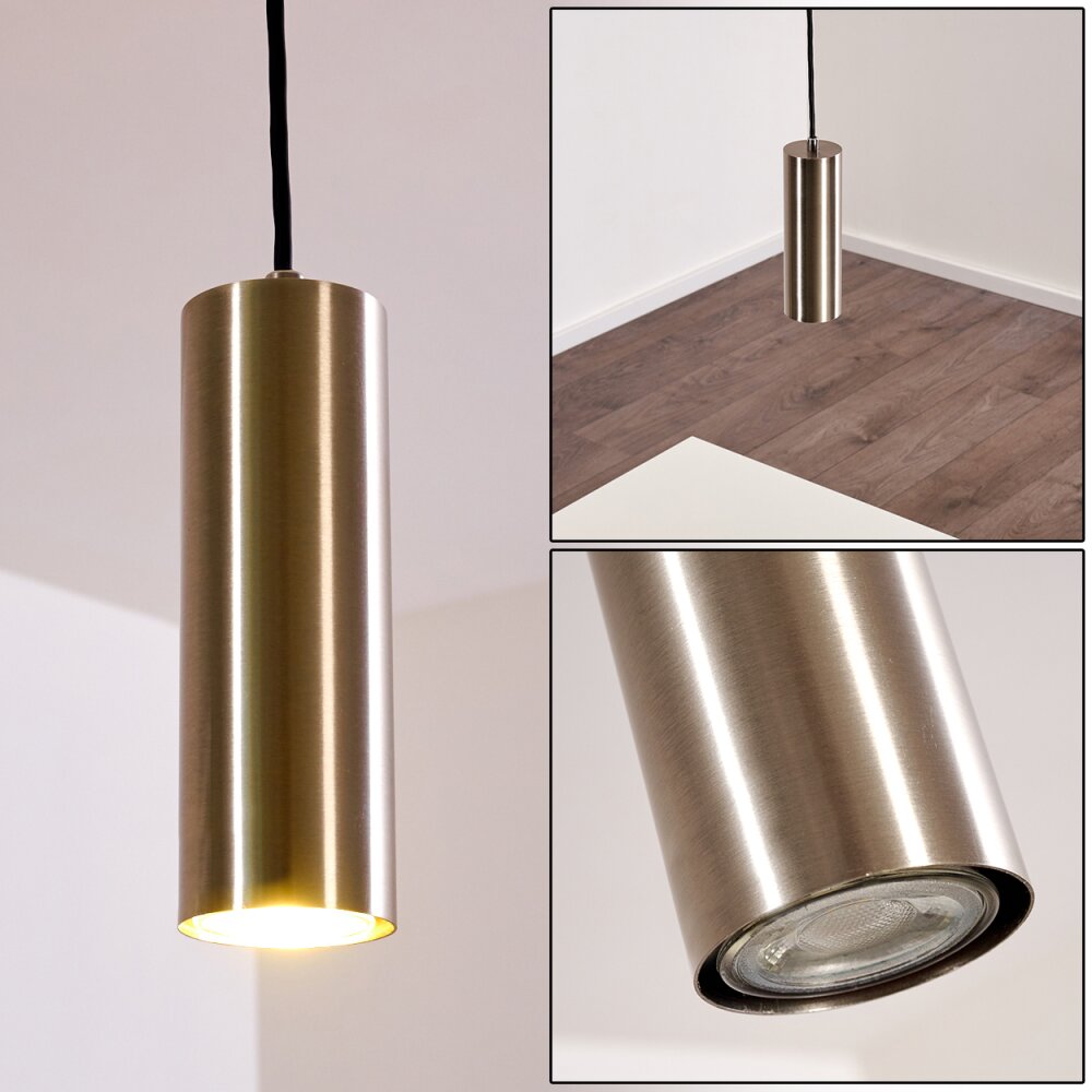 Suspension Zuoz Nickel mat, 1 lumière main product photo