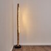 Lampadaire Bansberia LED Bois clair, Noir, 1 lumière