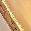 Lampadaire Bansberia LED Bois clair, Noir, 1 lumière