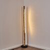 Lampadaire Bansberia LED Bois clair, Noir, 1 lumière