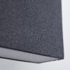 Applique murale Obion LED Noir, 2 lumières
