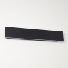 Applique murale Obion LED Noir, 2 lumières