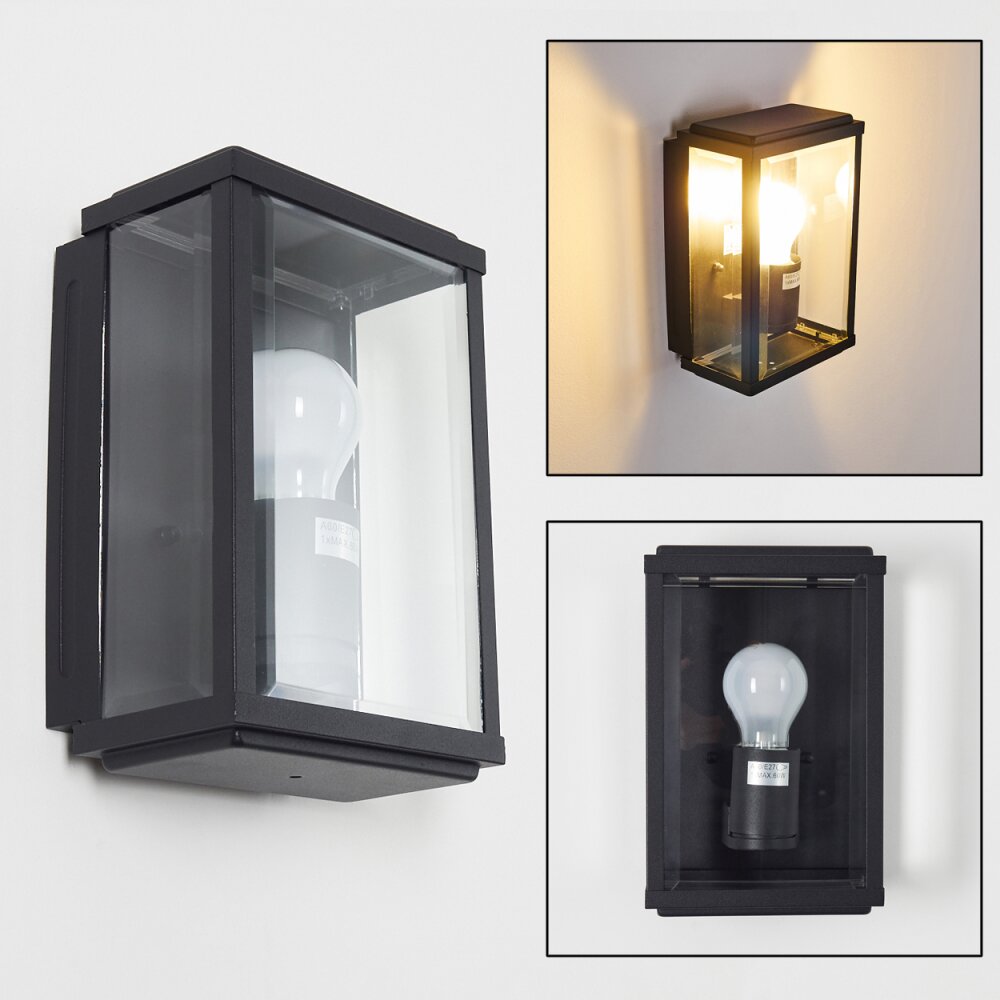 Applique murale d'extérieur Tieva Noir, 1 lumière main product photo